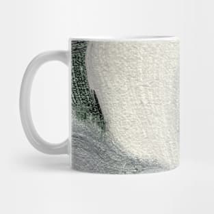 Gray Antique White Abstract Art Mug